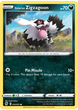 Galarian Zigzagoon #35 — Champion's Path