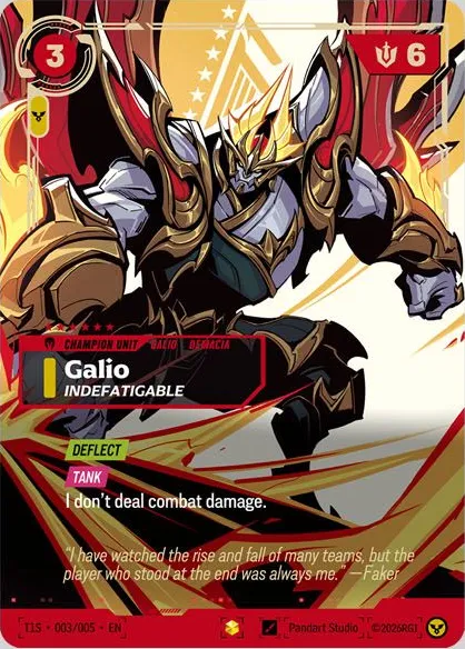 Galio, Indefatigable (T1 Worlds Champion Signature Edition Bundle) #716021 — T1 2025 Worlds Champion