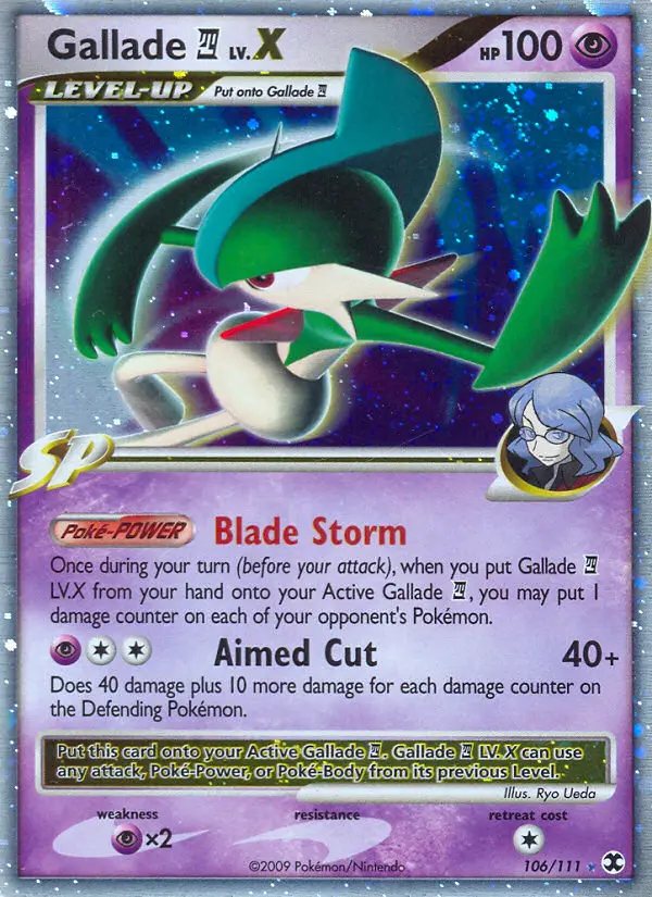Gallade 4 LV.X #106 — Rising Rivals