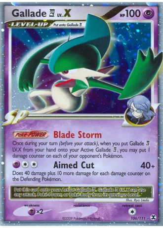 Gallade 4 LV.X #106/111 — Rising Rivals