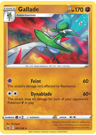 Gallade #81/198 — Chilling Reign
