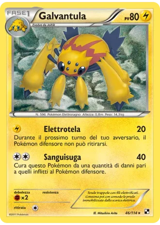 Galvantula #46/114 — Nero e Bianco