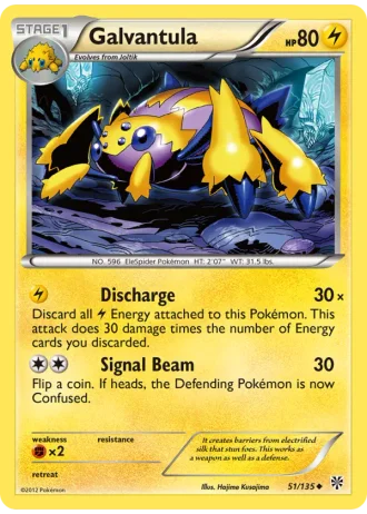 Galvantula #51/135 — Plasma Storm