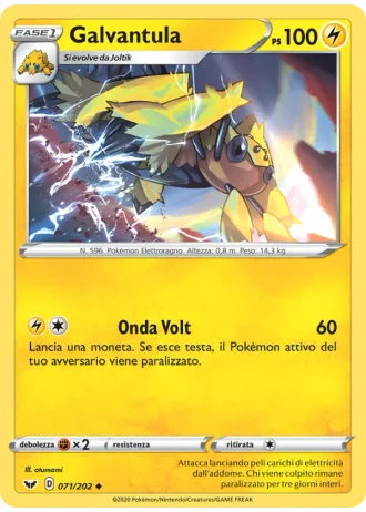 Galvantula #71/202 — Spada e Scudo