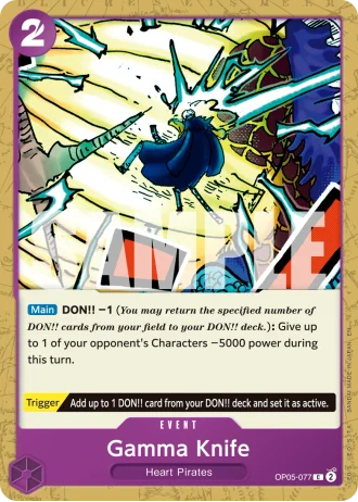 Gamma Knife (OP05-077) (Reprint) — One Piece Card The Best Vol.2(PRB02)