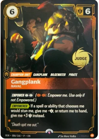 Gangplank, Naval #086/166 — Judge Promos