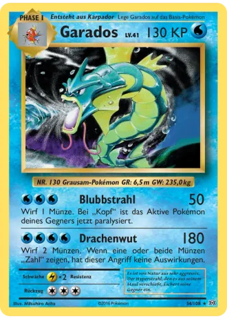 Garados #34/108 — Evolution