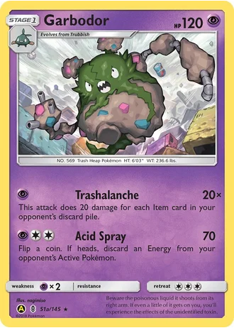 Garbodor #51a — Yellow A Alternate
