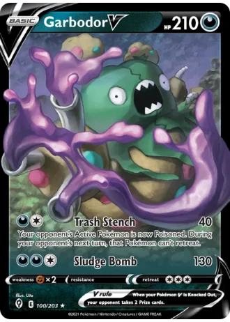 Garbodor V #100/203 — Evolving Skies
