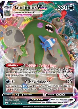 Garbodor VMAX #101/203 — Evolving Skies