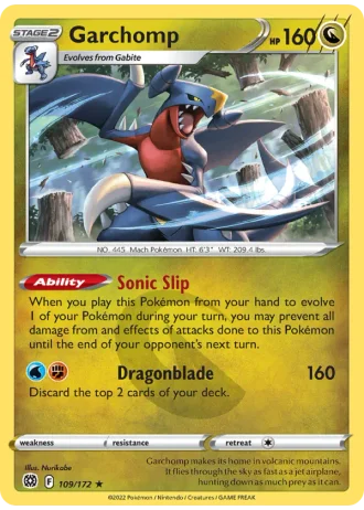 Garchomp #109 — Brilliant Stars