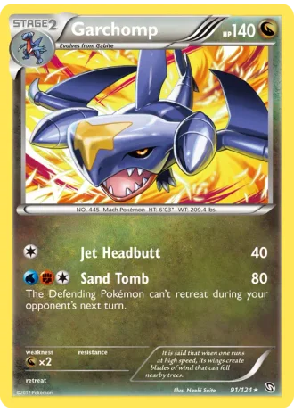Garchomp #91/124 — Dragons Exalted