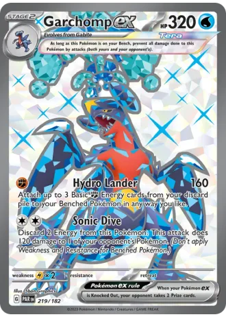 Garchomp ex #219 — Paradox Rift