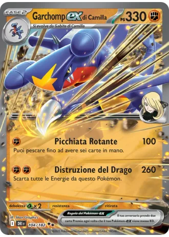 Garchomp-ex di Camilla #104/182 — Rivali Predestinati