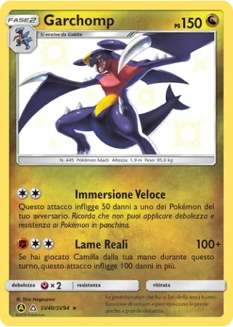 Garchomp SV40/94 — Tesoro Cromatico (Destino Sfuggente)