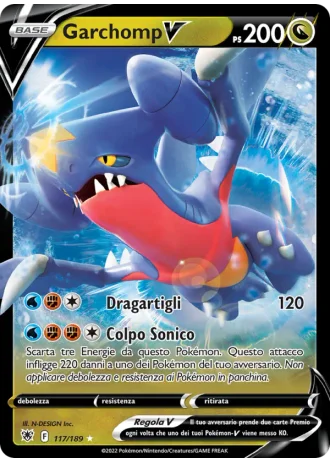 Garchomp V #117/189 — Lucentezza Siderale