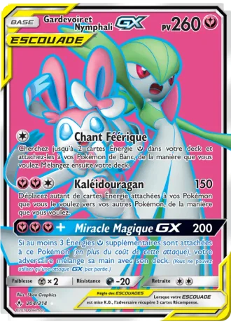 Gardevoir et Nymphali GX #204 — Alliance Infaillible