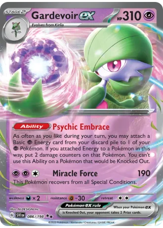 Gardevoir ex #086 — Scarlet & Violet