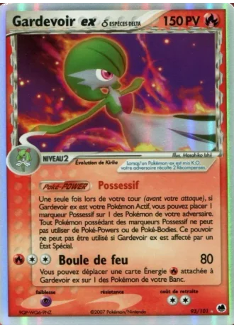 Gardevoir ex #93/101 — EX Île des Dragons