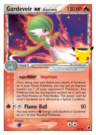 Gardevoir ex #93/101 — Classic Collection (Celebrations)