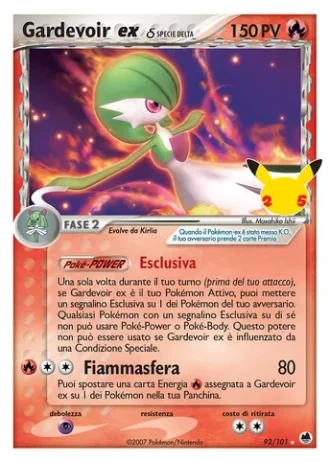 Gardevoir ex #93/101 — Collezione Classica (Celebrazioni)