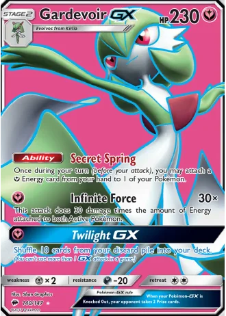 Gardevoir GX #140/147 — Burning Shadows