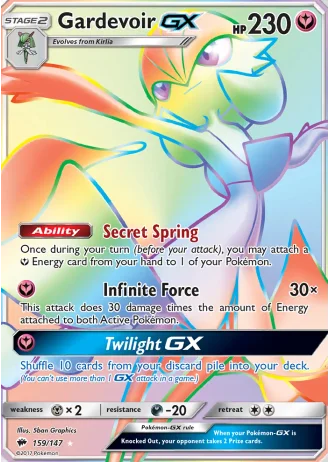 Gardevoir GX #159/147 — Burning Shadows