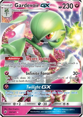 Gardevoir GX #93 — Burning Shadows