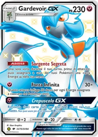 Gardevoir GX SV75/94 — Tesoro Cromatico (Destino Sfuggente)