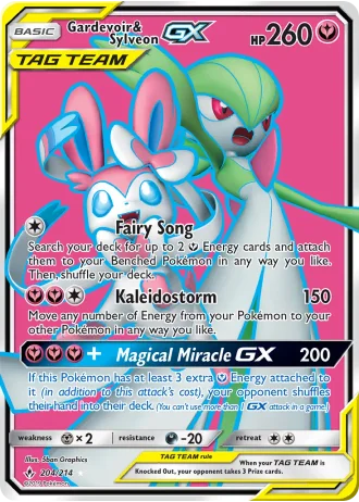 Gardevoir & Sylveon GX #204 — Unbroken Bonds