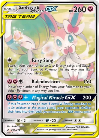 Gardevoir & Sylveon GX #205 — Unbroken Bonds