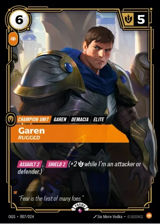 Garen, Rugged #007/024 — Organized Play Promos