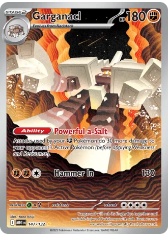 Garganacl #147/132 — Mega Evolution