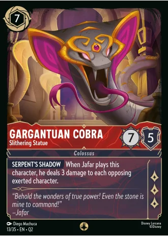 Gargantuan Cobra - Slithering Statue #13/35 — Illumineer's Quest: Palace Heist