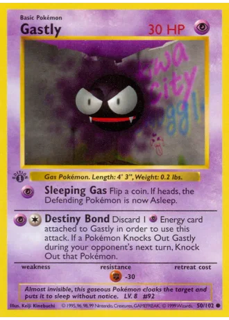 Gastly #50/102 — Base Set