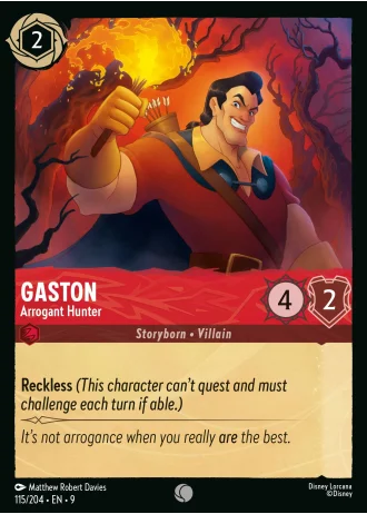 Gaston - Arrogant Hunter #115/204 — Fabled