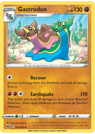 Gastrodon #102/196 — Lost Origin