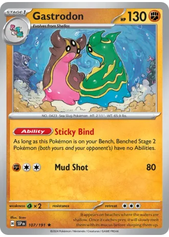 Gastrodon #107/191 — Surging Sparks