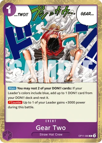 Gear Two (OP11-080) — A Fist of Divine Speed (OP11)