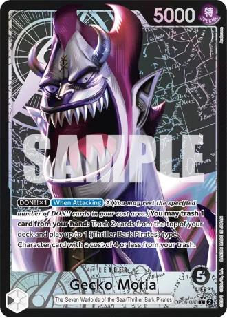 Gecko Moria (OP06-080) (Alternative Art) — Wings of the Captain (OP06)