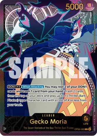 Gecko Moria (OP06-080) (Special Rare) — Anime 25th Collection (EB02)