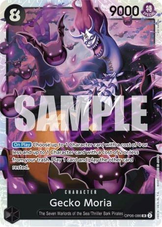 Gecko Moria (OP06-086) (Reprint) — One Piece The Best (PRB01)