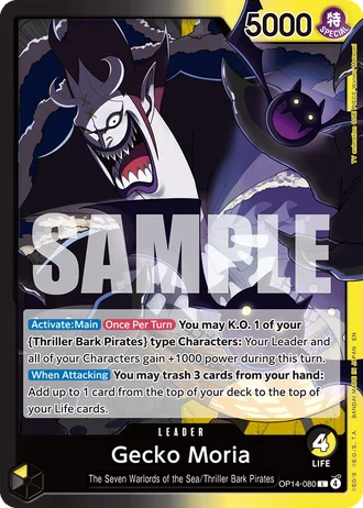 Gecko Moria (OP14-080) — The Azure Sea's Seven (OP14-EB04)