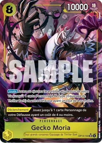Gecko Moria (OP14-104) (Alternative Art) — Les Sept de la Mer d'Azur (OP14-EB04)