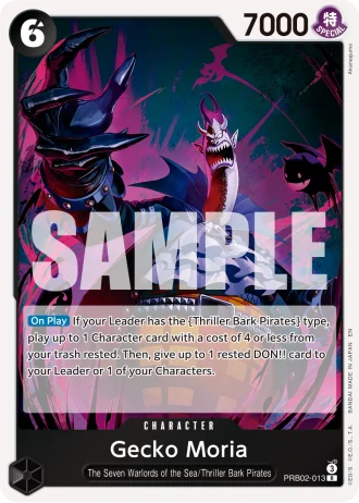 Gecko Moria (RB02-013) (Pirate Foil) — One Piece Card The Best Vol.2(PRB02)