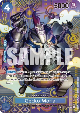 Gecko Moria (ST03-004) (Special Rare) — Two Legends (OP08)