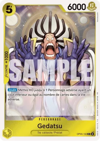 Gedatsu (OP05-102) (Reprint) — ONE PIECE CARD THE BEST vol.2 (PRB02)