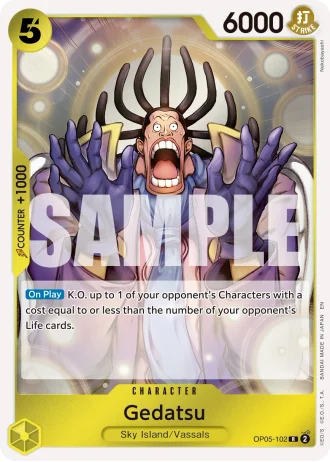 Gedatsu (OP05-102) (Reprint) — One Piece Card The Best Vol.2(PRB02)