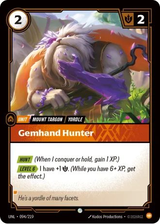 Gemhand Hunter #094/219 — Unleashed
