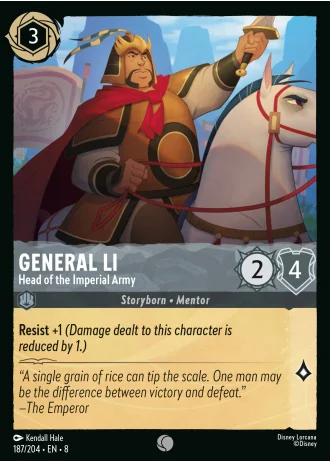 General Li - Head of the Imperial Army #187/204 — Reign of Jafar